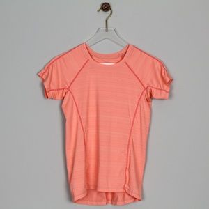 Athleta Girl Top Coral Workout Athletic Shirt Gym